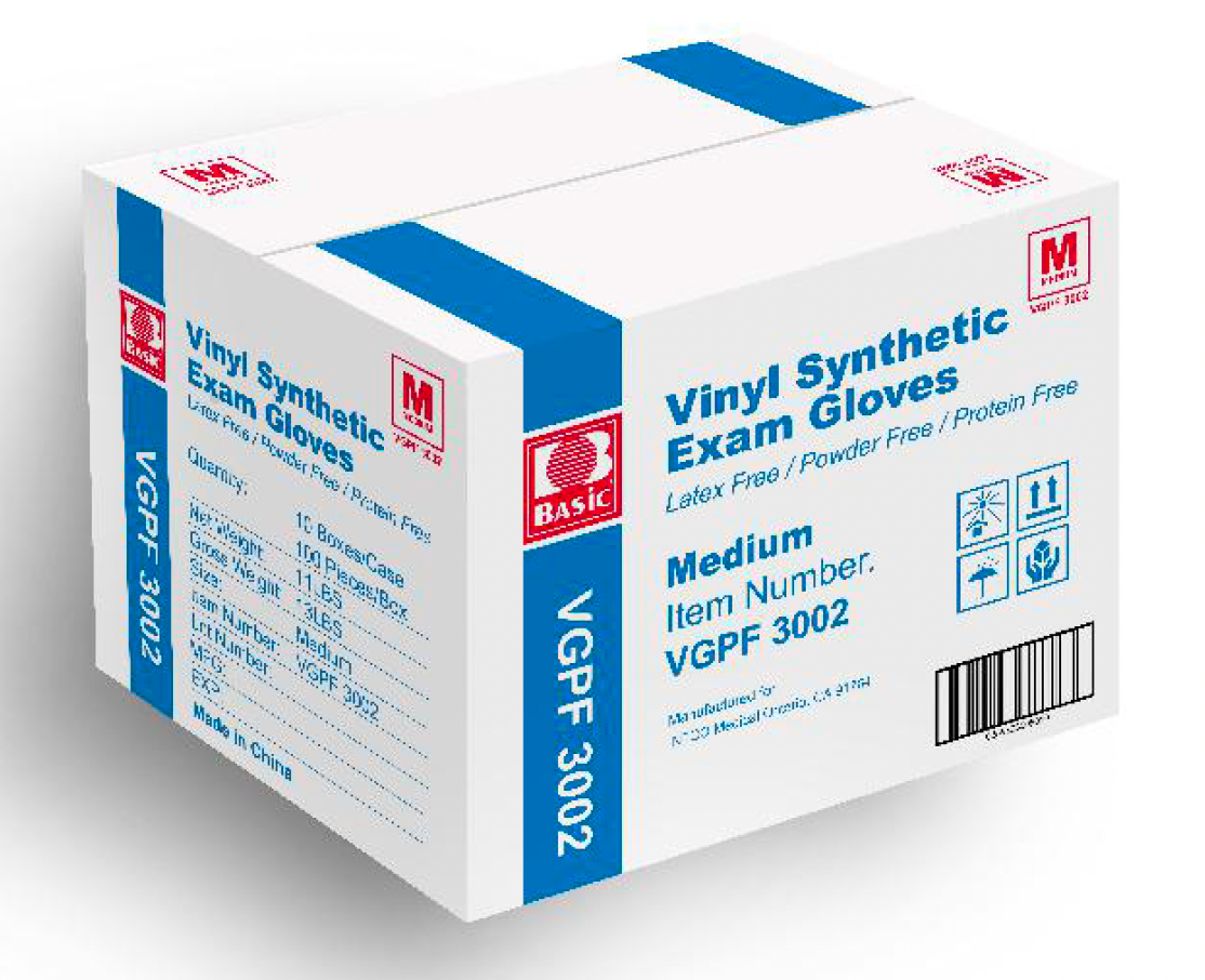 INTCO Vinyl Synthetic Exam Gloves